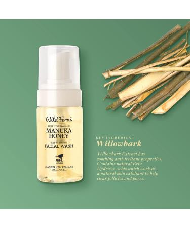 Wild Ferns Manuka Honey Facial Wash - 95% Natural | 100ml - Buy Online on GoSupps.com