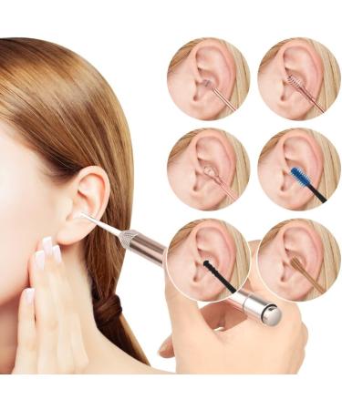 ZYZMH LED Lighting Ear Spoon Ear Cleaning Set Ear Wax Remover Feather Stick Earpick Earwax 1 D - Buy Online on GoSupps.com