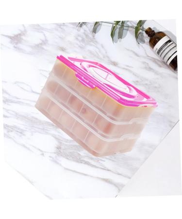 Angoily 3 Food Boxes Deviled Egg Containers Fridge Egg Storage Organizer Egg Tray Pink Egg Carton Portable Pink medium - Buy Online on GoSupps.com