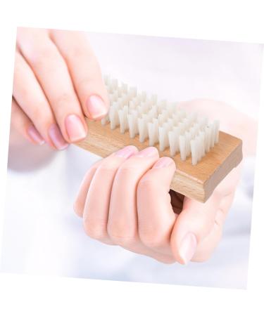 Beaupretty 1pc Nail Dust Brush Dual Side Nail Brush Wooden Nail Brush Wooden Fingernail Brush Pedicure Brush Wood Manicure Brush Toenail Nail Polish Clean Brush Sink Supplies Frosted - Buy Online on GoSupps.com