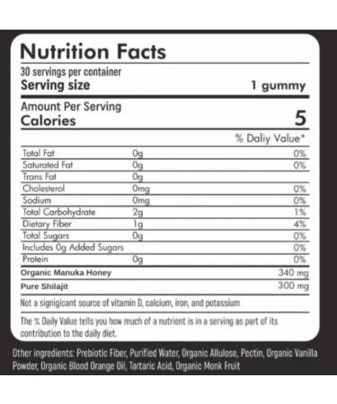 Xara Shilajit Pure Himalayan Shilajit Gummies for Men Gummies 85+ Trace Minerals & Fulvic Acivd No Added ssugar Natural Energy & Vitality Support - Buy Online on GoSupps.com