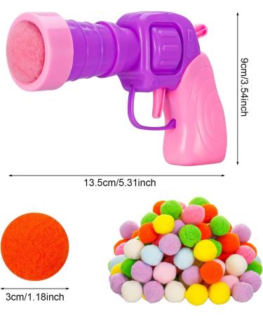 umorismo 2 Pieces Plush Ball Shooting Gun for Cats Cat Ball Gun Interactive Toy Cat Ball Toy Launch Gun with 100 Pcs Balls Cat Ball Toy Launcher for Cat - Buy Online on GoSupps.com