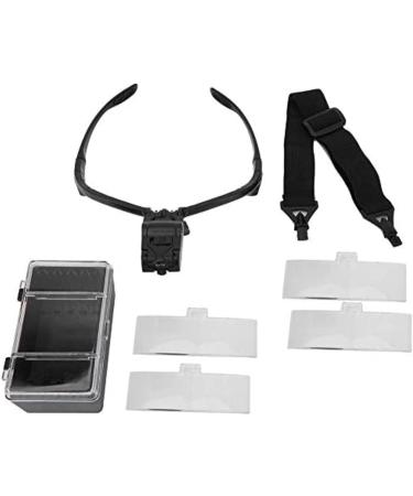 Head Mount Magnifier with LED Light Hands Free Eyeglass Type Eyelashes Extension Magnifying Glass with 5 Interchangeable Lenses - Buy Online on GoSupps.com