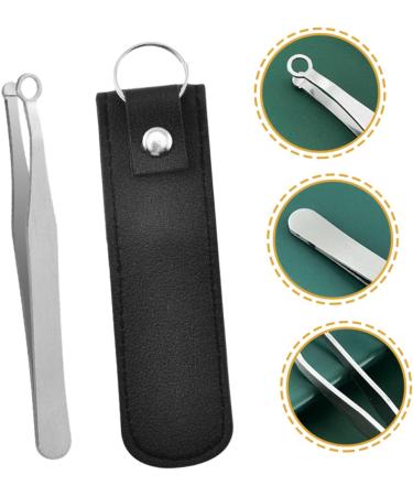 Beaupretty Stainless Steel Nose Hair Trimmers - Precision Round Nose Tweezers for Men | Multi-Purpose Beard & Nasal Hair Removal | 2 Pack - Buy Online on GoSupps.com