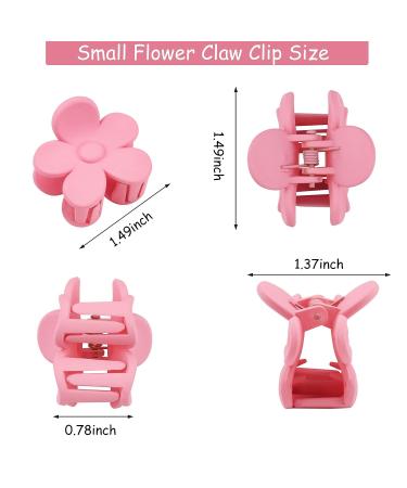 15 PCS Small Flower Hair Claw Clips for Women Girls - 1.49 Inch Jaw Clips in 15 Colors - Nonslip Strong Hold Hair Accessories - Buy Online on GoSupps.com