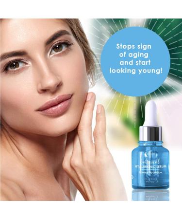Zone 365 Hyaluronic Acid Serum with Vitamin C & E - Intense Moisture & Hydration for Face â€“ 1 fl oz - Buy Online on GoSupps.com