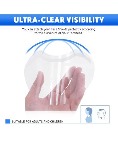 Honeydak 300 Pcs Disposable Makeup Shower Face Visors for Microblading - Clear Plastic Visors for Salon Use - Eyelash Extensions and Eyelid Aftercare Supplies - Buy Online on GoSupps.com