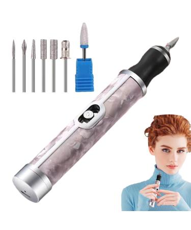 Nail Filer Electric Nail Grinder Manicure - Cordless 4 Speeds Professional Nail Removing Acrylic Nail Tools for Edge Shaping Polishing Grinding Nursing Peeling Pink