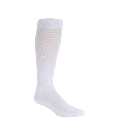 Sigvaris 602CSLW00 18-25mmHg Womens Closed Toe Knee High Compression Sock44 Small & Long44 White