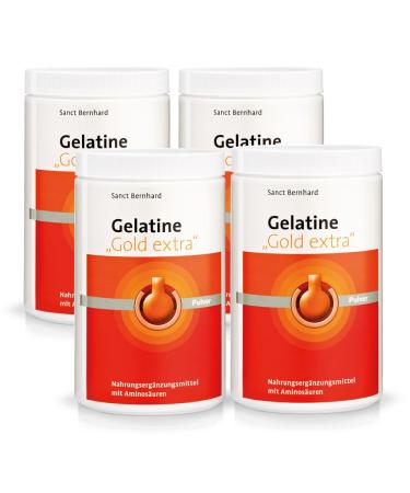 Sanct Bernhard Gelatine Gold Extra with specially developed collagen hydrolysate 2.1 kg 525 g (pack of 4)