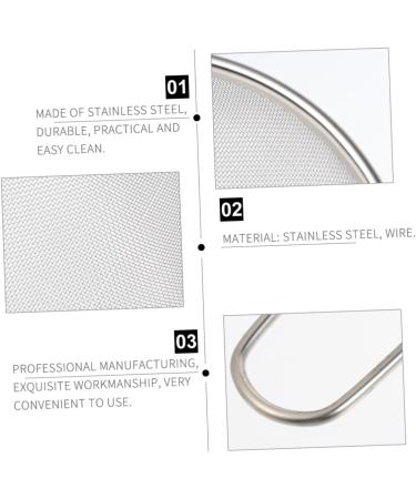 VANZACK 2pcs Pet Sand Shovel Filter Mesh Reptile Terrariums Reptile Litter Scoop Reptiles Barbed Wire Silver 26x14cmx2pcs Silverx2pcs - Buy Online on GoSupps.com