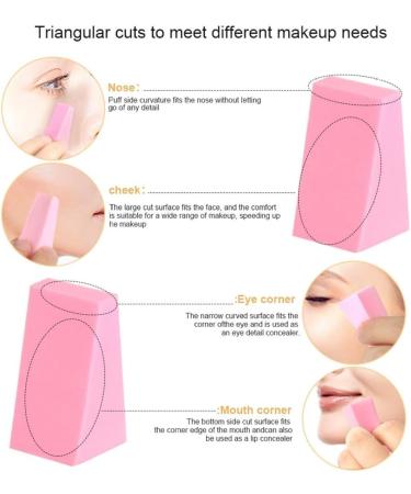 48 Make-Up Sponges Small Wedge-Shaped Smooth Application Beauty Sponge Latex-Free for Liquid Foundations Halloween Costume Festival Make-Up.. - Buy Online on GoSupps.com