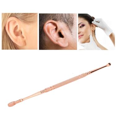 Stainless Steel Dual Head Ear Spoon - Ergonomic Design Ear Wax Remover for Beauty Salon (Rose Gold) - Buy Online on GoSupps.com