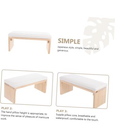 VINTORKY Nail Art Pillow - Arm Cushion for Nails - Nail Supplies Kit with Solid Wood Log - and Leather Wooden Pillow - Essential Nail Manicure Accessories Kit - Buy Online on GoSupps.com