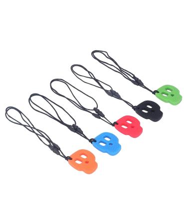Buy Chew Sensory Necklaces - Silicone Oral Motor Necklaces for Autism ADHD & Anxiety - 5 Pack - Buy Online on GoSupps.com