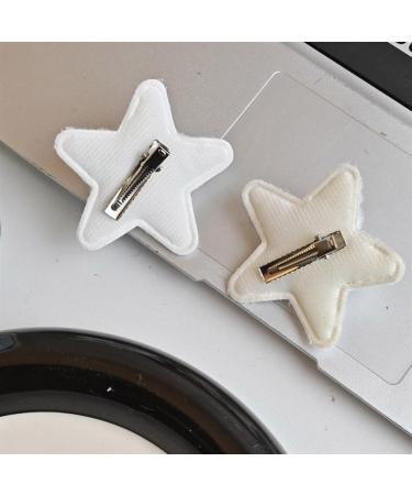 XIAHIOPT 1pc/1pair Plush Star Shape Hairpins with Resin Decor Girls Harajuku Hair Clip Ponytail Hair Clip - Buy Online on GoSupps.com