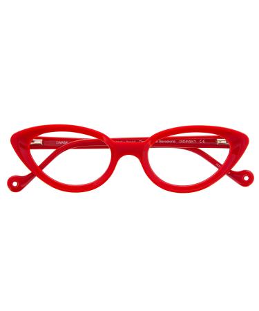 Didinsky blue light filter glasses for women and men.Bluber -filter glasses with starch or without prescription for gaming or PC.Accetals temple and glare protective glasses.4 colors and 6 gradations - Divasa Cherry 2.5 x