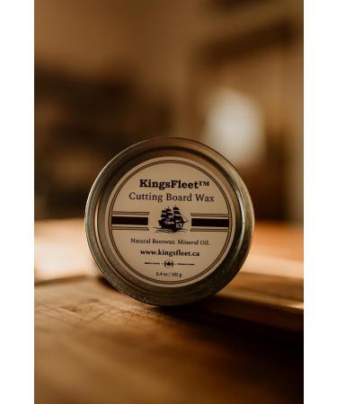 KingsFleet - Cutting Board Wax | 6.4oz | Conditioner - Canadian Made - Food Safe - Simple and Effective Ingredients 6.4 ounces - Buy Online on GoSupps.com