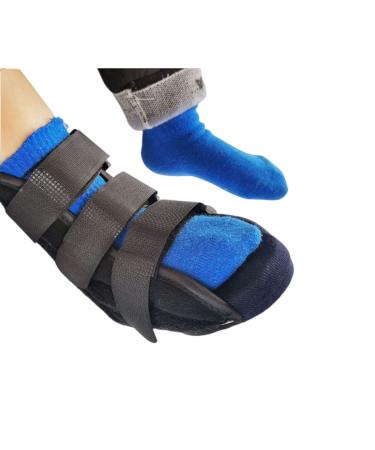 Medical Post OP Plaster Cast Gypsum Shoe Fractured Foot Surgical Shoes Adjustable Rehabilitation Open Toe Shoes Valgus Postoperative Recovery Orthopedic Sandal Ankle Joints Fixed Shoes for Kids Size 18 for feet length 17cm/6.7inch