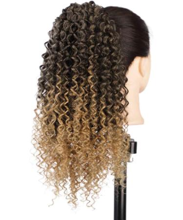 Light Blonde Afro Kinky Curly Drawstring Ponytail for Black Women - Clip-in Hair Extension - Buy Online on GoSupps.com