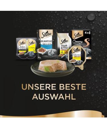 Sheba Finesse Fine Pate Mousse with Salmon - 22 x 85g Wet Cat Food Bowl | Premium International Shipping - Buy Online on GoSupps.com