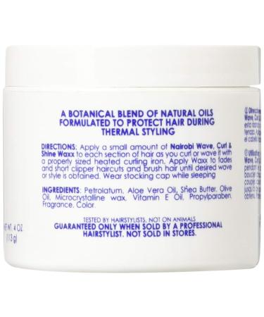 Nairobi Wave Curl and Shine Styling Waxx 4oz - Define and Enhance Hair Waves with Long-lasting Shine - Buy Online on GoSupps.com