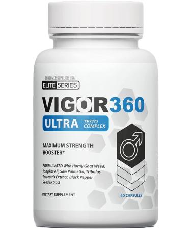 VIGOR 360 ULTRA TESTO COMPLEX - 60 Capsules - 30 Days of Testosterone Rejuvenation - Athletic and Mental Performance Booster. - Buy Online on GoSupps.com