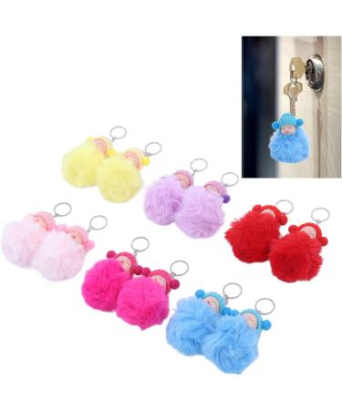 Buy mlida Sleeping Baby Pendant Keychain | Fluffy Fur Doll Luggage Tag | Cute International Shipping - Buy Online on GoSupps.com
