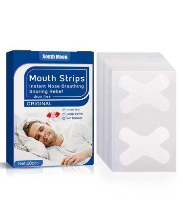 60 Pcs Mouth Tape for Reduce Snoring Improved Sleeping