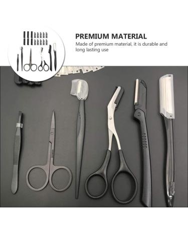 20pcs Women's Face Shaver & Eyebrow Grooming Set - Professional Tweezers Razors & Trimmer for Flawless Skin - International Shipping Available - Buy Online on GoSupps.com