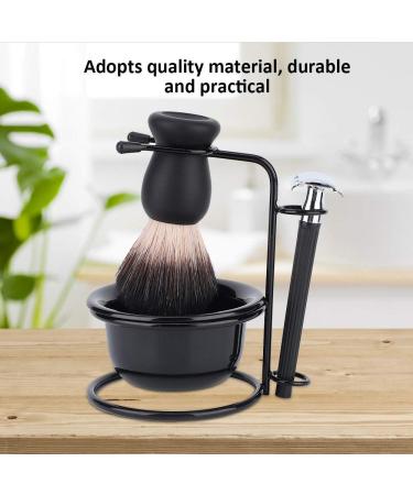 Men's Shaving Set - Stainless Steel Shaver Beard Care Kit with Holder Bowl & Brush - International Shipping - Buy Online on GoSupps.com