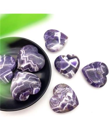 Natural Crystal Rough 1 Pack Natural Fantasy Amethyst Heart Stone Crystal Hand Carved Palm Heart Gemstones Suitable for Home PEIQIYIN - Buy Online on GoSupps.com
