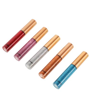 SOESFOUFU 5pcs Face Glitter Liquid Korean Eye Glitter Eye Shadow Pen Silver Glitter Eyeshadow