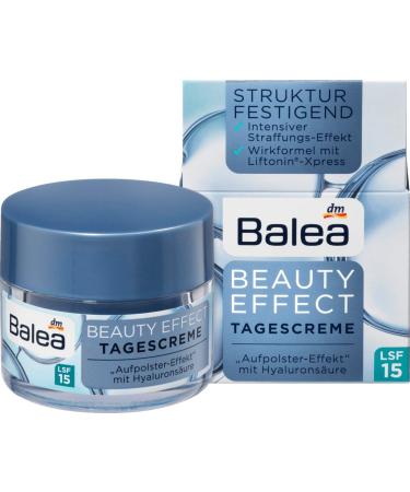 Balea Beauty Effect Day Cream with Hyaluronic Acid - Intensive Lifting SPF 15 | Vegan Skincare for Radiant Skin - Buy Online on GoSupps.com