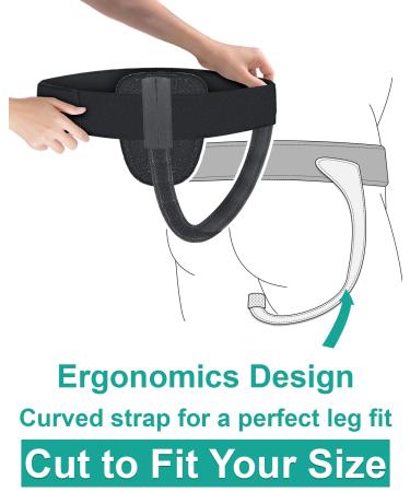 Buy Universal Hernia Belt Truss for Men & Women | Adjustable Inguinal Support Guard for Pain Relief & Post Surgery - 2 Removable Compression Pads - Buy Online on GoSupps.com