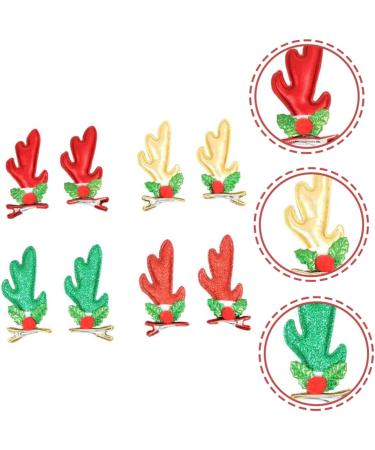 FRCOLOR 20 Pairs women hair clips antler hair barrette Glitter Reindeer Hair Clips xmas costume hairpins antler barrettes cute hair clips girls barrettes pu headgear three-dimensional Miss - Buy Online on GoSupps.com