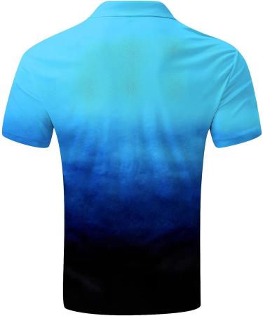 Men's Gradient Zipper Henley T-Shirt - Black XX-Large - Buy Online on GoSupps.com