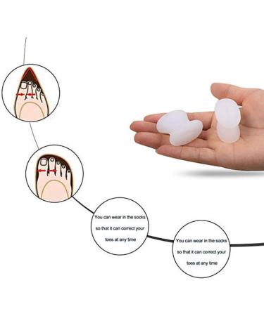 PEDIMEND Silicone Gel Toe Separator + Silicone Gel Big Toe Bunion Guard (2PAIR - 4PCS) | Prevent Painful Rubbing | Gel Protector Sleeve for Corns Callus Blisters Ingrown Toe Nail | Foot Care - Buy Online on GoSupps.com