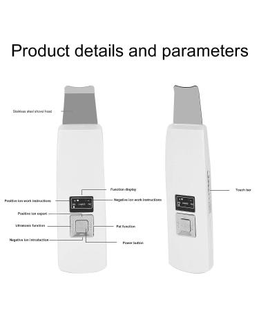 Facial Skin Scrubber & Blackhead Remover - Ultrasonic Cleansing Device - Buy Online on GoSupps.com