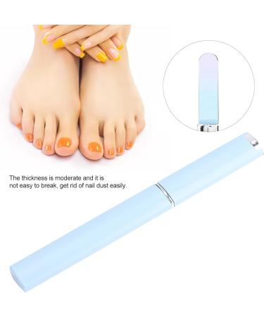 2 Colors Glass Nail File Manicure Pedicure Tool Nail Sanding File Nail Sanding Polisher.(blue) - Buy Online on GoSupps.com