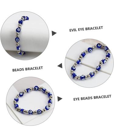 COHEALI Men s Bracelets 3pcs Devil Eyes Bracelet Men Bracelet Bracelets Beads Evil Eye Bracelet Rope Rosary Man Elastic As Shownx3pcs 18x0.8cmx3pcs - Buy Online on GoSupps.com