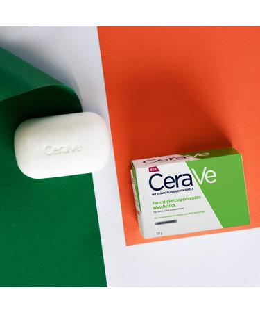 CeraVe Moisturizing Bar Soap 128g - Unscented - Hydrating & Gentle Cleansing - International Shipping Available - Buy Online on GoSupps.com