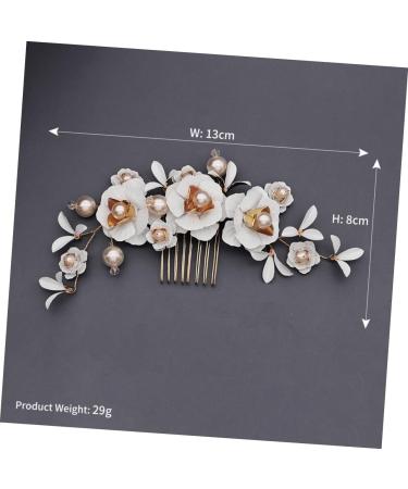 DOITOOL Crystal Headpiece Bridal Headpiece Hair Ornaments for Women Floral Hair Accessories Soap Dispenser Foam Headpiece for Women Womens Hair Accessories Bride Wedding Hair Comb - Buy Online on GoSupps.com