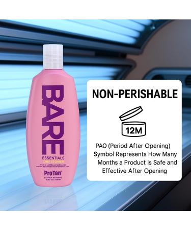 Pro Tan BARE Essentials Dark Bronzer Tanning Lotion 8.5 fl oz Vegan DHA Collagen Boosting Squalane Aloe Coconut Oil Jojoba & Vitamins B C E Indoor Outdoor Tan Enhancer Paraben Free - Buy Online on GoSupps.com