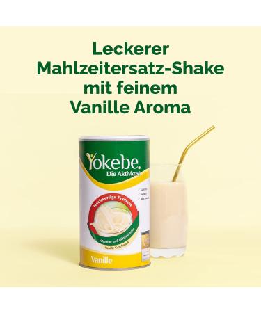 Yokebe Vanilla Start Package - Activated Food Diet Shake for Weight Loss | Gluten-Free Lactose-Free Vegetarian | 500g (12 Portions) - Buy Online on GoSupps.com