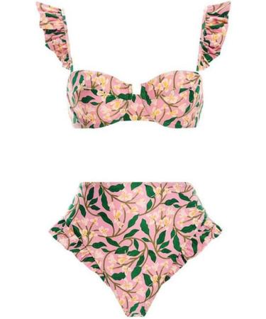 Womens Two Pieces Adjustable Straps Bikini Set High Waisted Bottom Swimming Costume Tummy Control Bathing Suit Leopard Print Swimsuits Swimwear L 5543-sgnbd-3-pink - Buy Online on GoSupps.com