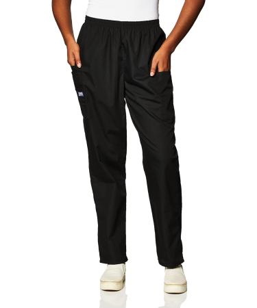 Workwear Originals Pull-On Scrub Pants for Women - Elastic Waist - X-Large Black (4200) - Buy Online on GoSupps.com