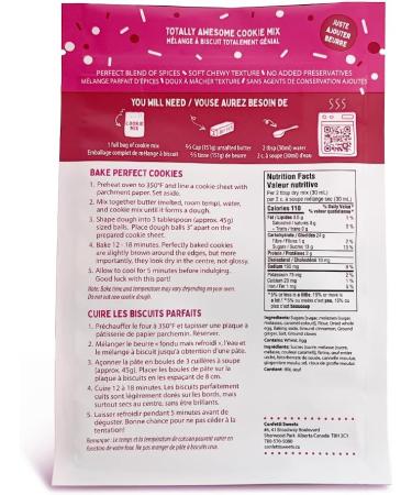 Confetti Sweets Gingersnap Cookie Mix for Baking - Gourmet Quality Real Ingredients | Soft & Chewy | No Added Preservatives | 100% Canadian | 2 Mixes - Buy Online on GoSupps.com