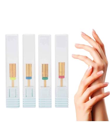 4pcs Tungsten Alloy Nail Drill Bit Set - Electric Grinder Tool Heads for Nail Salon | International Shipping - Buy Online on GoSupps.com