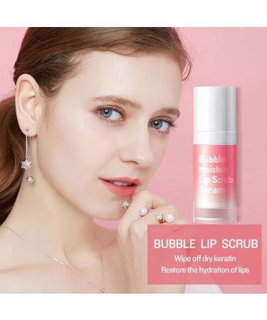 GECOMO Lip Scrub: Bubble Gentle Exfoliation, Lip Polish & Exfoliator for Natural Tender Lips - Anti Peeling Lip Mask, Professional Essential Lip Care Product - Best Cute Small Gift - Buy Online on GoSupps.com